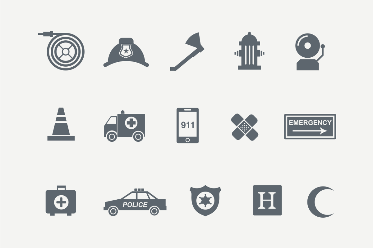 15 Emergency Icons