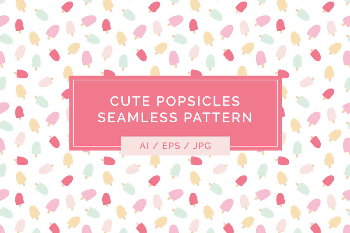 Popsicles Seamless Pattern, a Pattern Graphic by k.becca