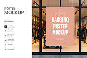 Hanging Store Poster Mockup PSD, an Advertising Mockup by graphypix (Thumbnail 2 of 4)