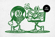 Inked Stamp Text & Logo Effect, a Layer Style Add-On by Design Squad (Thumbnail 1 of 3)