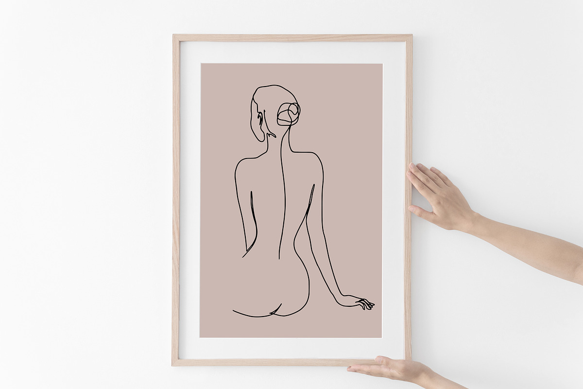 Wooden Frame Mockup Bundle., a Print Template by Kate Roubin (Photo 5 of 9)