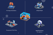 Medical Isometric 3D Illustrations, a 3D by novia99design (Thumbnail 2 of 6)