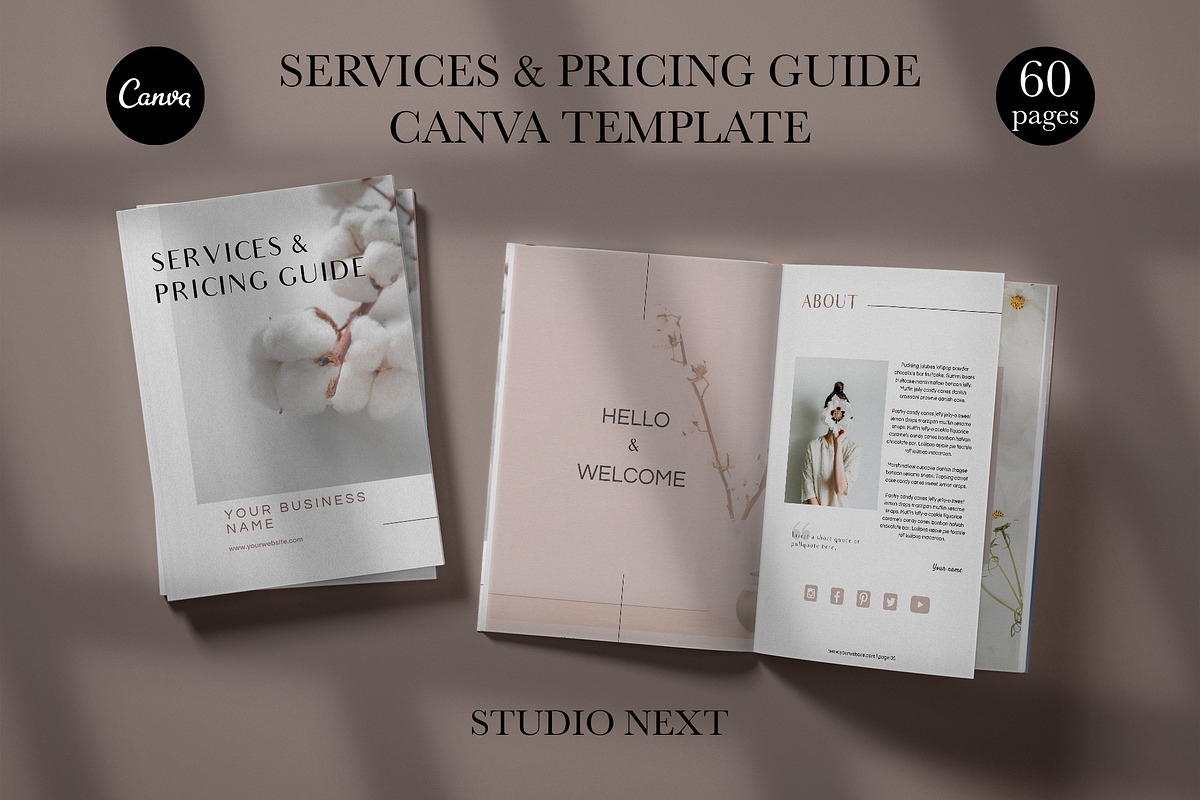 Services & Pricing Template | JANE, a Brochure Template by Studio Next (Photo 1 of 14)