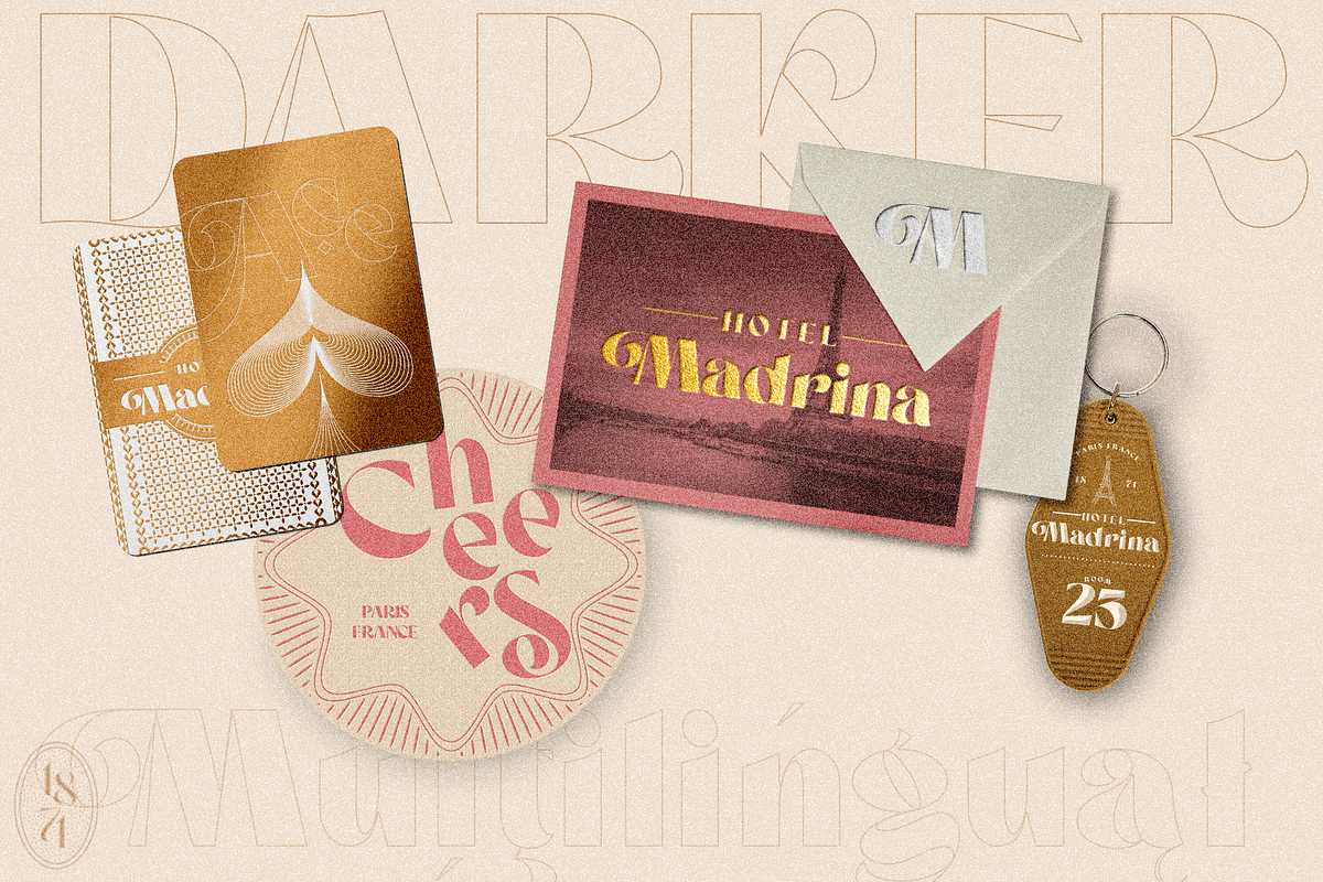Darker Sans Serif + Extras, a Sans Serif Font by 1871 Project (Photo 8 of 12)
