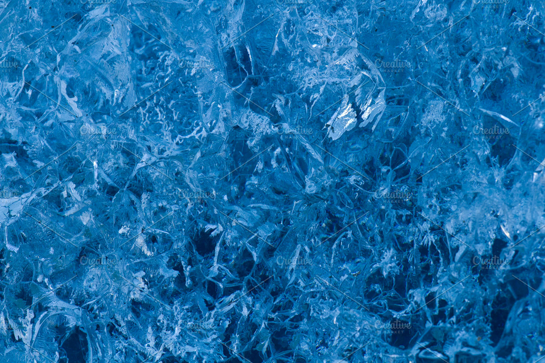 Glacier Ice Featuring Glacier Ice And Blue