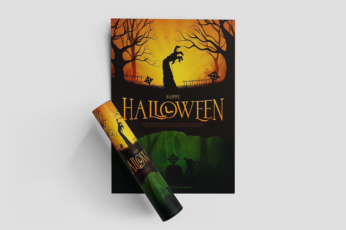 Halloween Poster/Flyer Bundle Vol.1, a Poster Template by Black Spade Design (Photo 6 of 6)