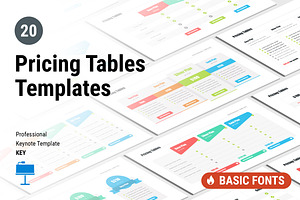 20 Pricing Tables Keynote