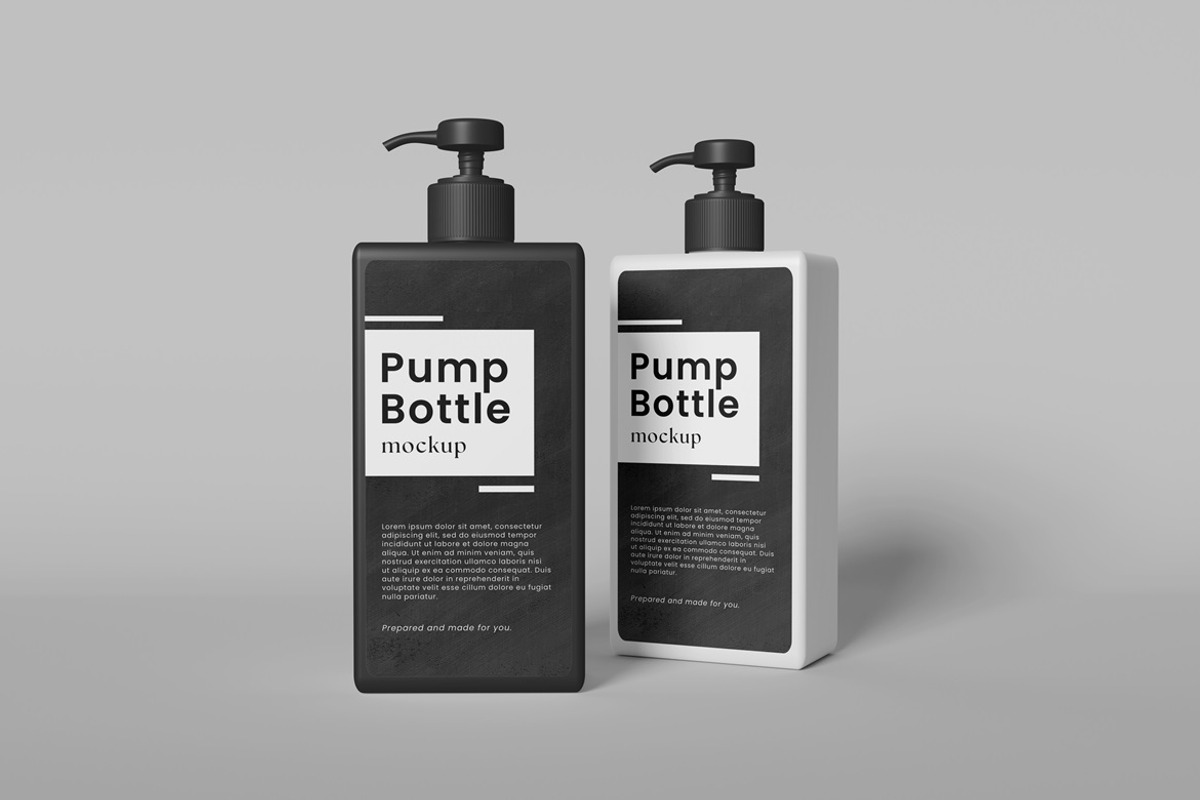 Pump Bottle Mockup, a Packaging Mockup by AndikaGraphic (Photo 2 of 6)