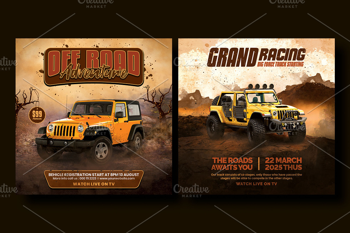 Off road adventure flyer template, a Flyer Template by Yunus Ahmad (Photo 2 of 4)