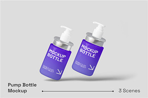 Pump Bottle Mockup, a Packaging Mockup by renderstockmarket