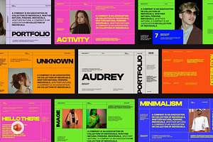 Audrey - Brand Identity PowerPoint, a Presentation Template by Creatorism
