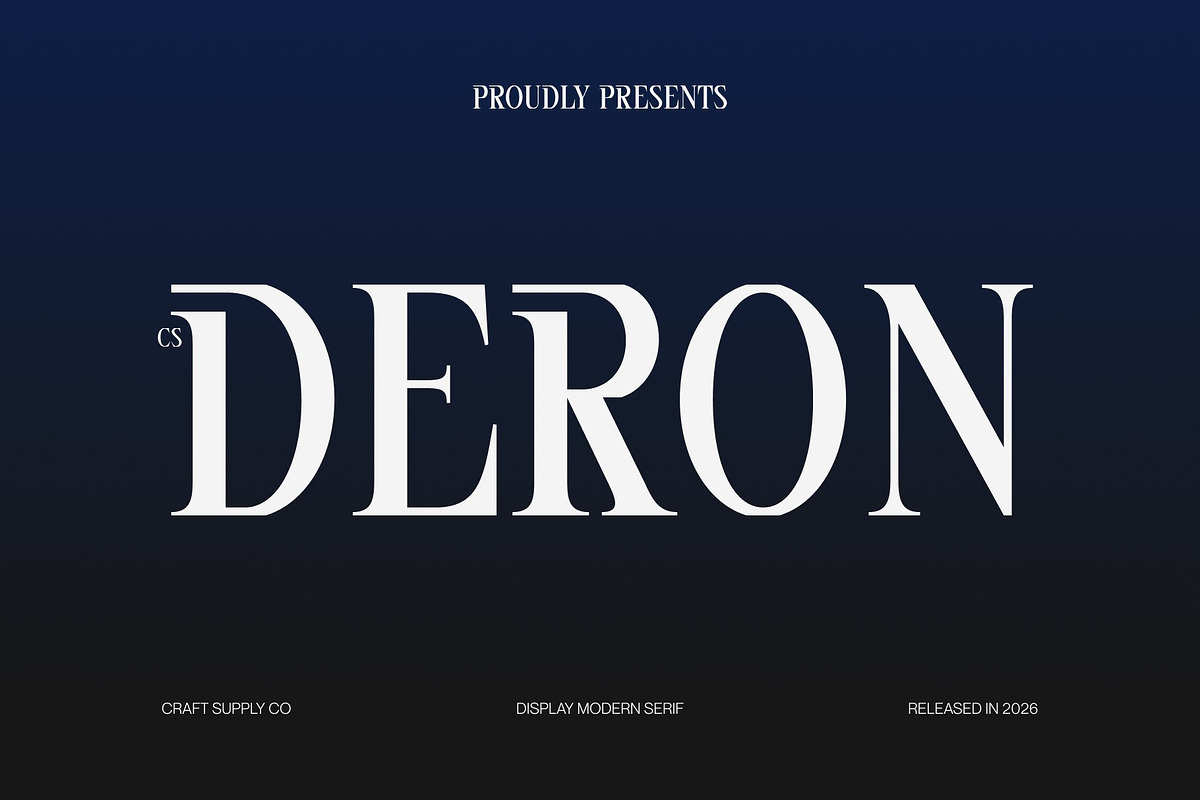 CS Deron – Modern Serif Font, a Serif Font by Craft Supply Co. (Photo 1 of 8)