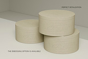 3 Round Boxes PSD Mockup, a Product Mockup by softulka (Thumbnail 4 of 7)