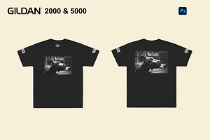 Tshirt Mockup Gildan 2000 & 5000