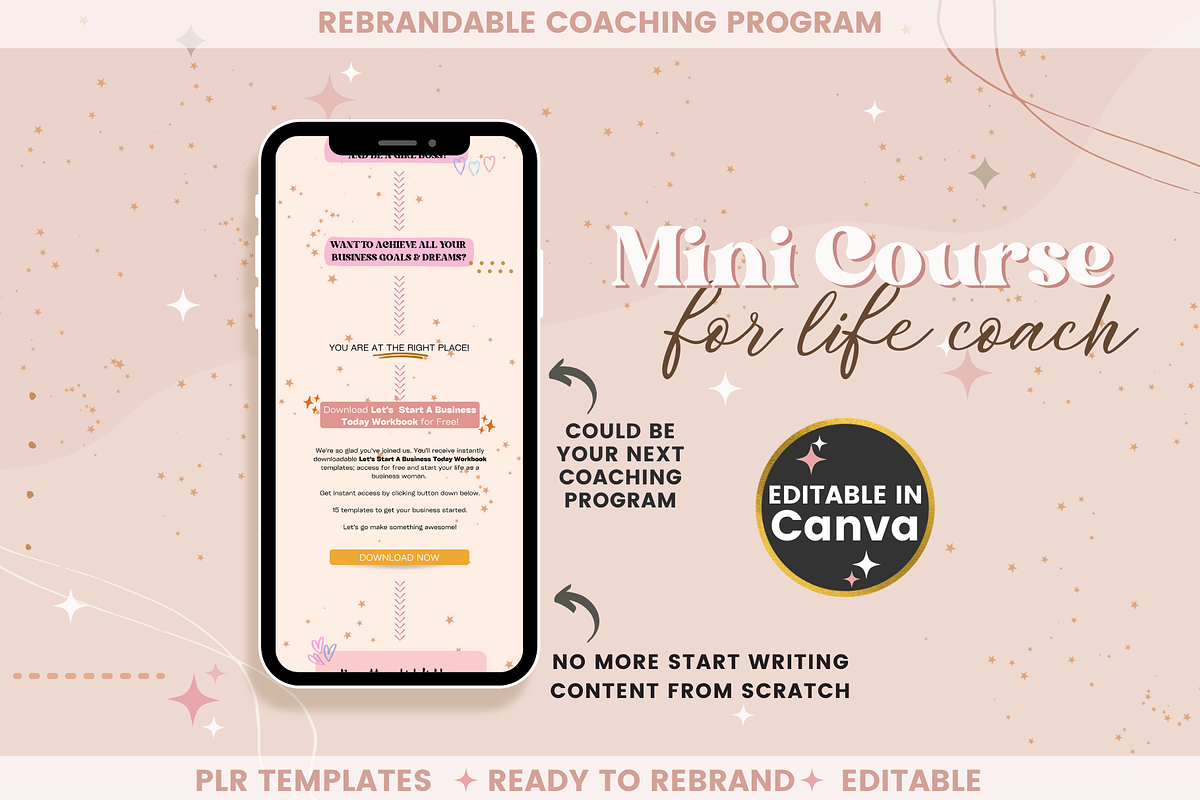 Mini Course for Female Life Coach, a Templates & Theme by bellaROSEworkshop (Photo 6 of 10)