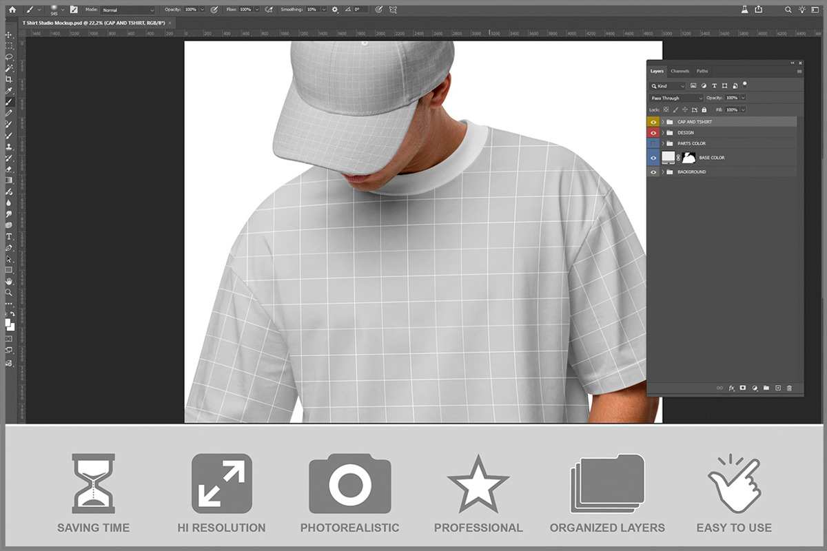 T-shirt Studio Clean PSD, a Shirt Mockup by Bruno's Shop (Photo 2 of 3)