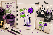 Retro Spooky Halloween Png Bundle, a Seasonal Illustration by Daisy Design (Thumbnail 3 of 15)
