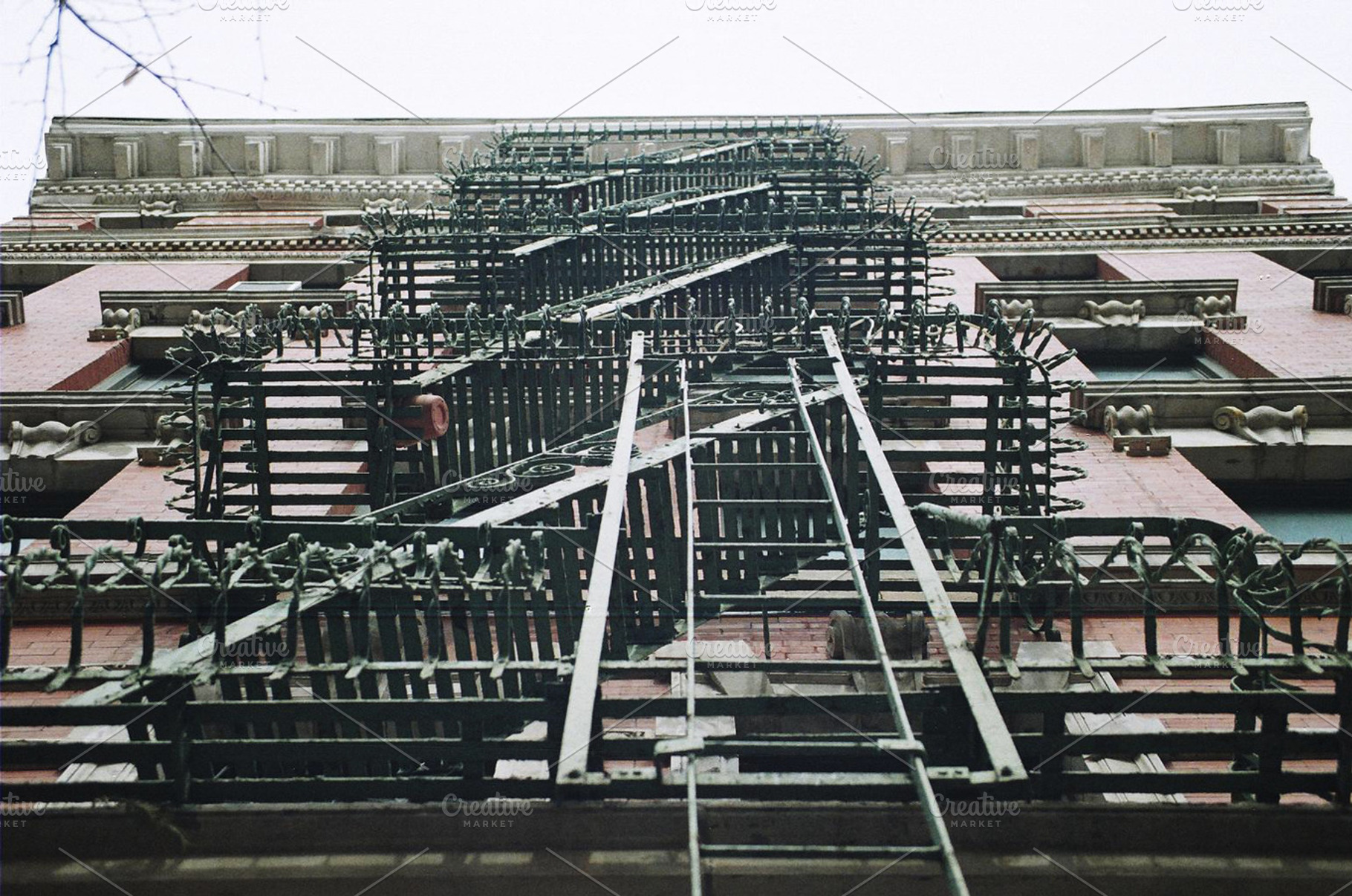 New york city fire escapes containing buildings, new york, and city, an Architecture Photo by Topographically