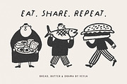 Food, Plates & People: 50 Characters, a Food Illustration by Veyla (Thumbnail 4 of 14)
