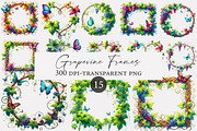 Grapevine Frames Clipart, an Illustration by Designworld (Thumbnail 1 of 4)