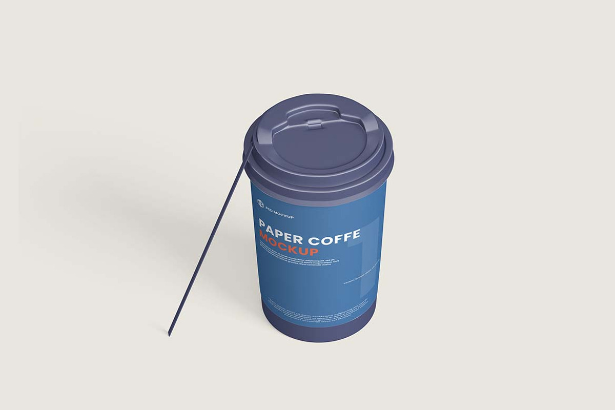 Paper Cup Mockup, a Packaging Mockup by tiyasprabawa (Photo 2 of 5)