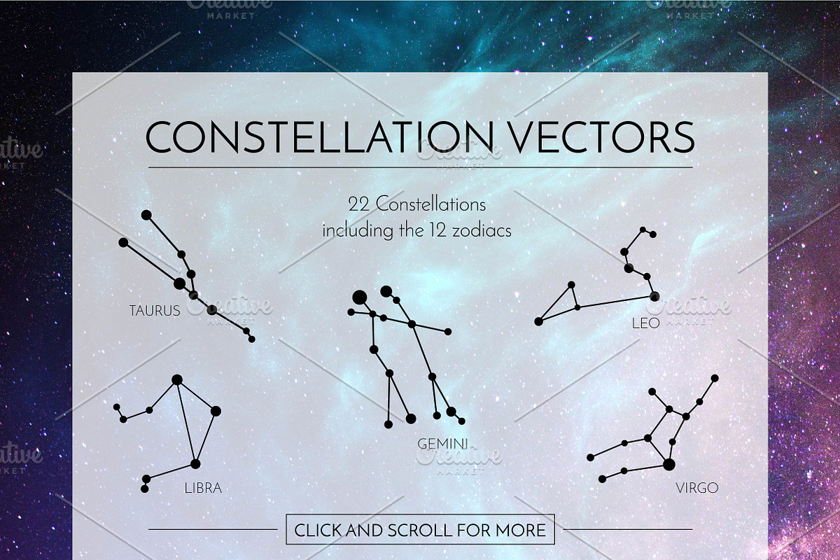 Galaxy Constellation Set, a Texture Illustration by Anna Freya (Photo 2 of 14)