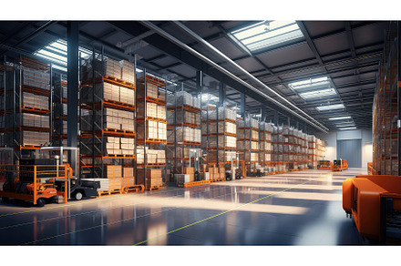 efficiency modern warehouse building, a Background Photo by pikepicture