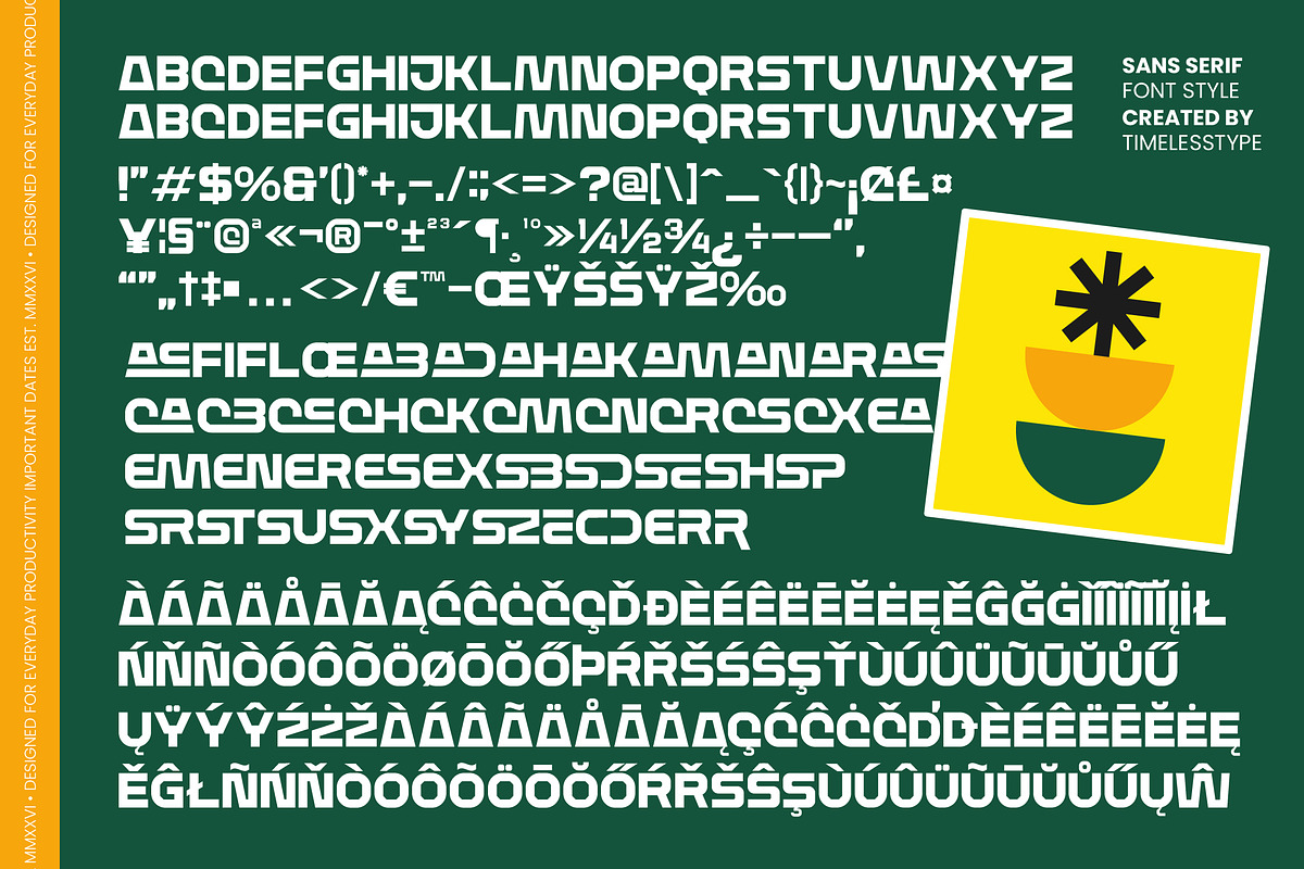 Maison Vance Display Sans Serif, a Sans Serif Font by timelesstype.co (Photo 10 of 10)