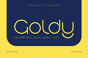 Goldy - Sans Serif, a Sans Serif Font by Alpaprana (Thumbnail 1 of 10)