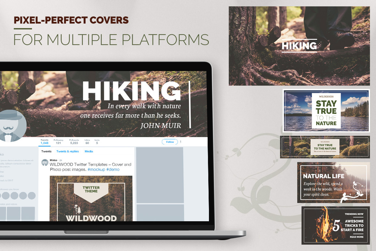 WildWood | Social Media Value Pack, a Social Media Template by Mikko Lemola (Photo 5 of 6)