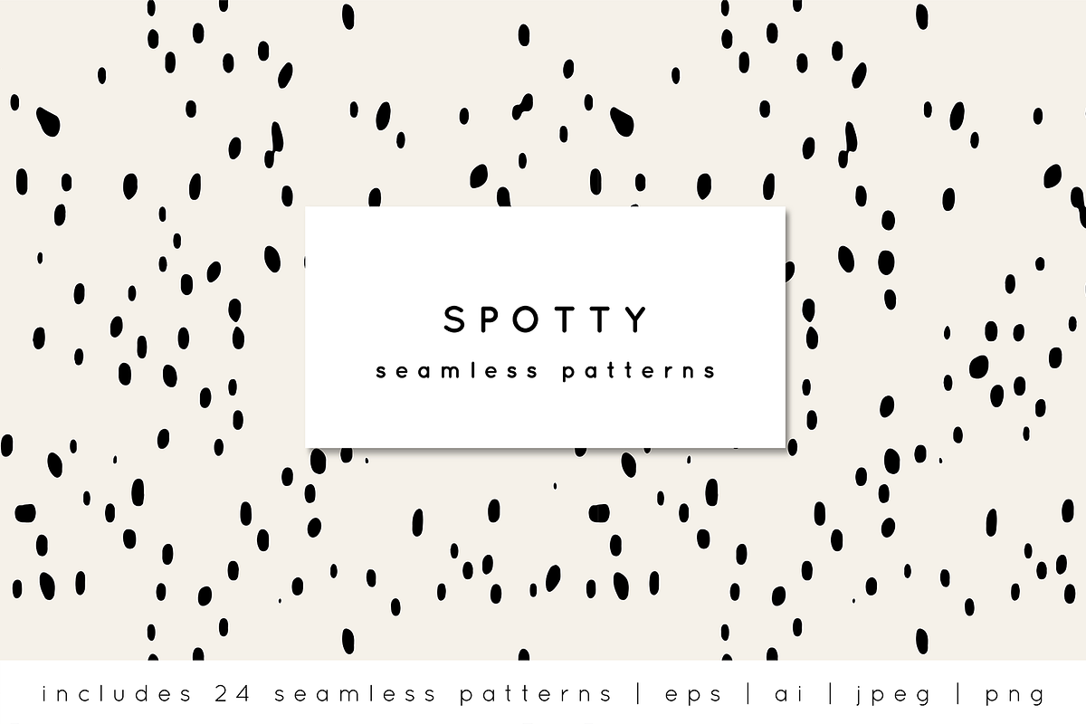 Spotty Seamless Patterns Set, a Pattern Graphic by Curly_Pat (Photo 1 of 7)