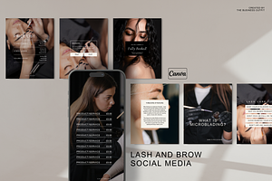 Canva Lash & Brow Instagram Posts