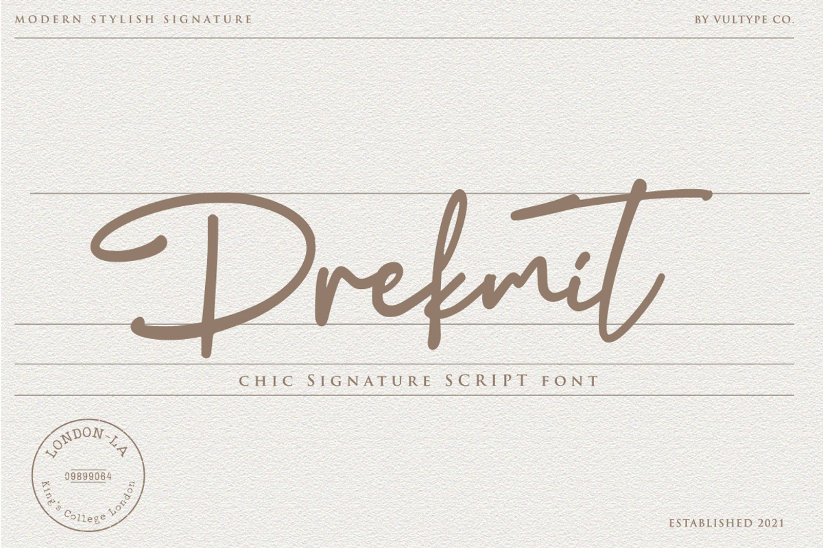 Drekmit Chic Script, a Script Font by Vultype Co. (Photo 11 of 11)