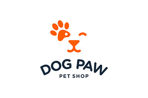 Dog Pet Paw Animal Logo, a Branding & Logo Template by ika trisiana