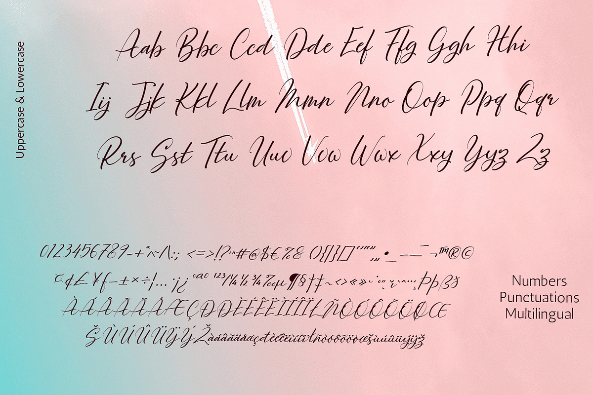 Majestic Wisteria Font, a Handwritten Font by Letterhanna Studio (Photo 17 of 21)