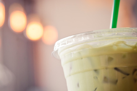 Iced matcha latte