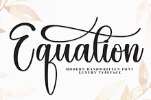 Equation | Script Font