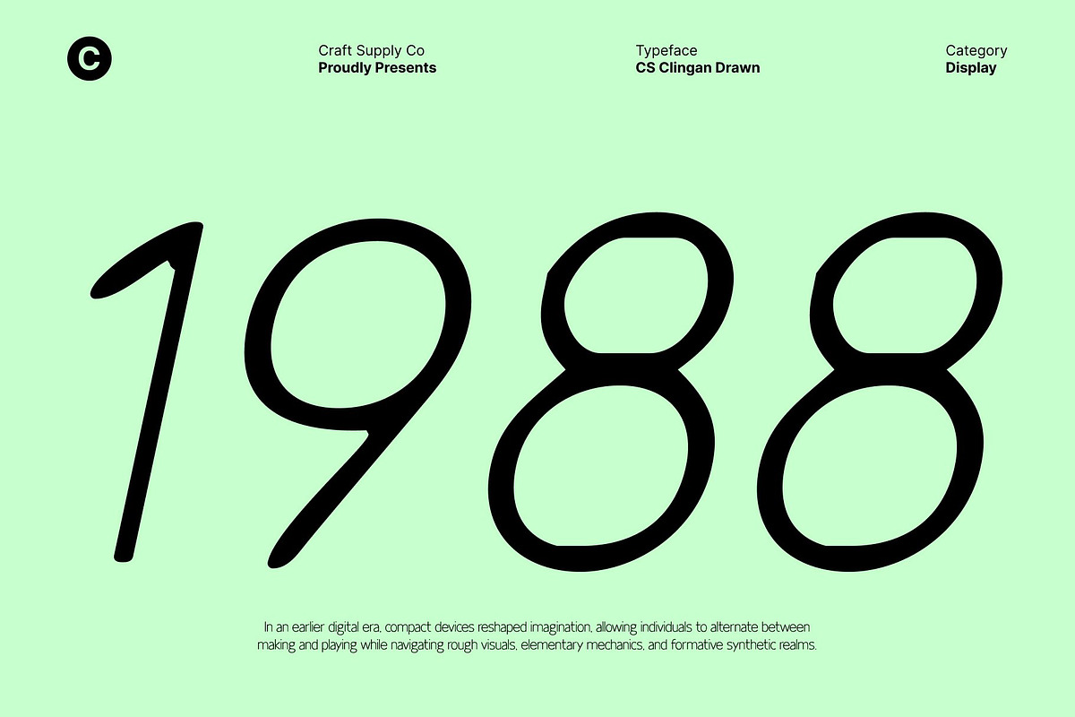 CS Clingan Drawn, a Sans Serif Font by Craft Supply Co. (Photo 6 of 8)