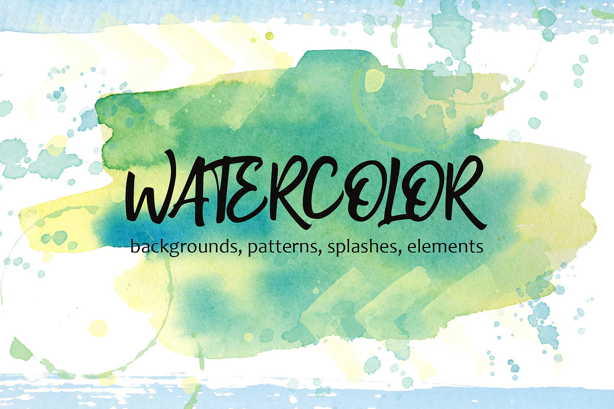 Hand Painted Watercolor Textures, a Texture Graphic by Daria's Magic World (Photo 1 of 5)
