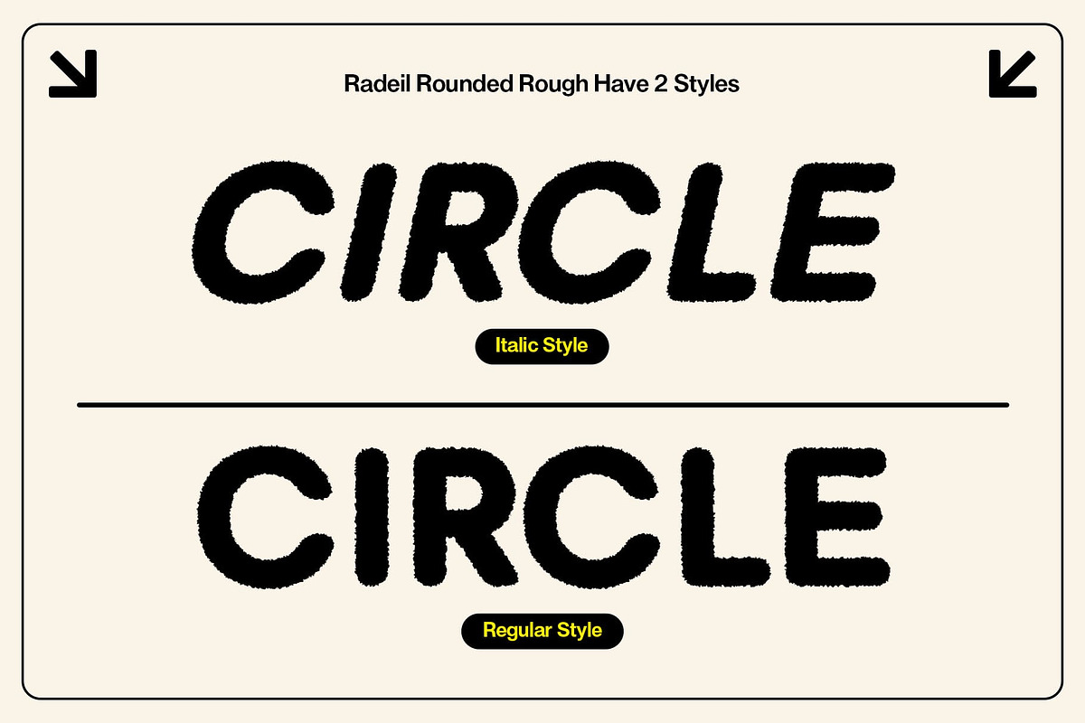 Radeil Rounded Rough, a Sans Serif Font by Craft Supply Co. (Photo 3 of 8)