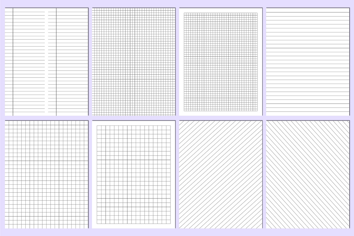 Ultimate Notebook Paper Bundle Canva, a Stationery Template by Mustafiz (Photo 6 of 9)