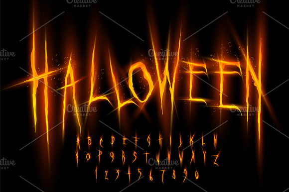 Halloween Letters and Numbers preview 6