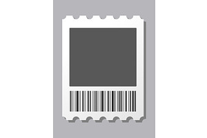 Empty ticket template. Blank, an Object Illustration by Things for designers