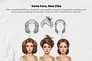 Victorian Hair Procreate Stamps, a Brush Add-On by Selentaori Studio (Thumbnail 10 of 12)