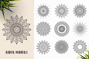 530 Vector Mandala Ornaments, an Animal Illustration by pixaroma (Thumbnail 47 of 55)