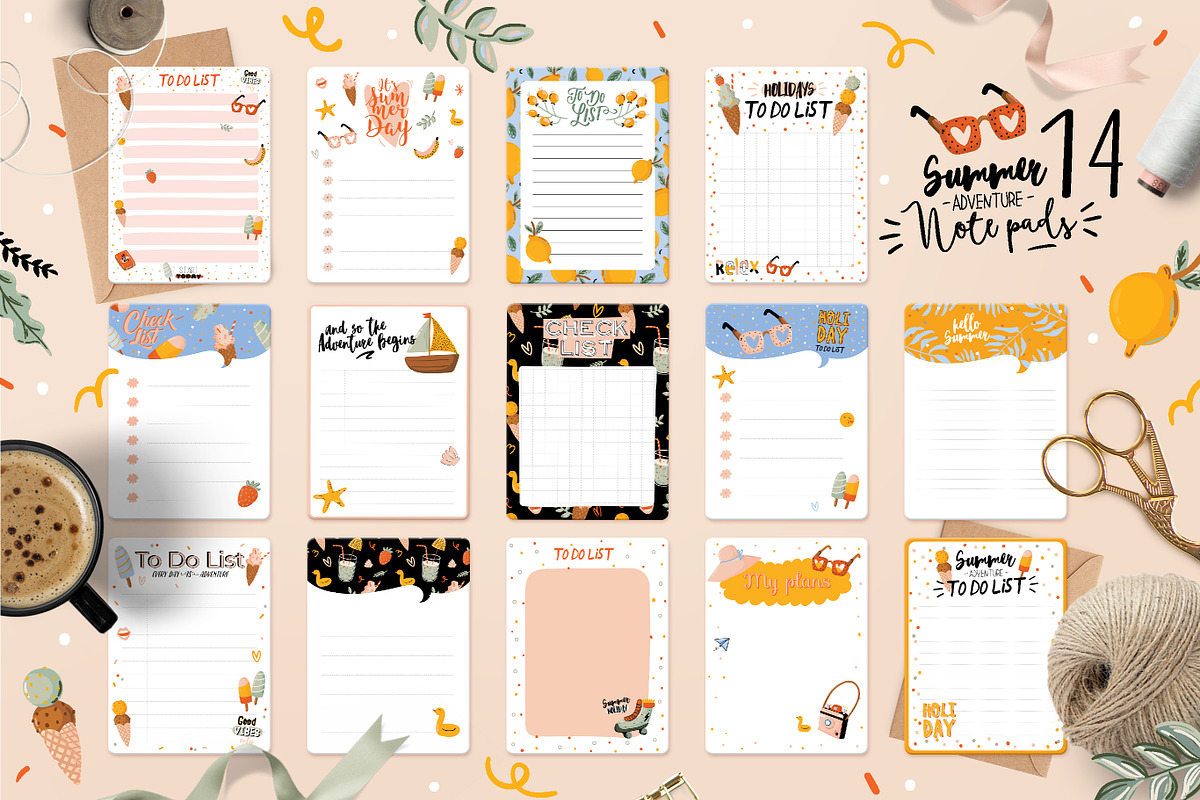BUNDLE STATIONERY planners calendars, an Object Graphic by Ruslana Lubenets (Photo 18 of 96)