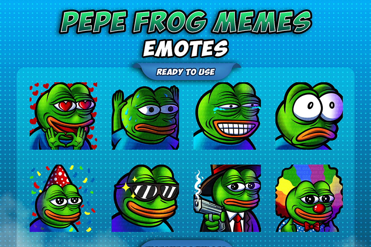 Pepe The Frog Twitch Emotes, an Illustration by FNR Graphics (Photo 1 of 5)