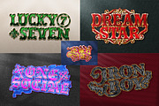 Enamel Pin Text Effects, a Layer Style Add-On by Matsero (Thumbnail 3 of 4)