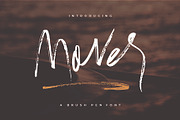 Mover // A Brush Pen Font, a Script Font by floral studio (Thumbnail 1 of 8)