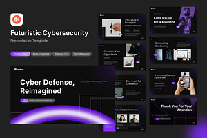 Futuristic Cybersecurity PPT, a Presentation Template by Antstheme